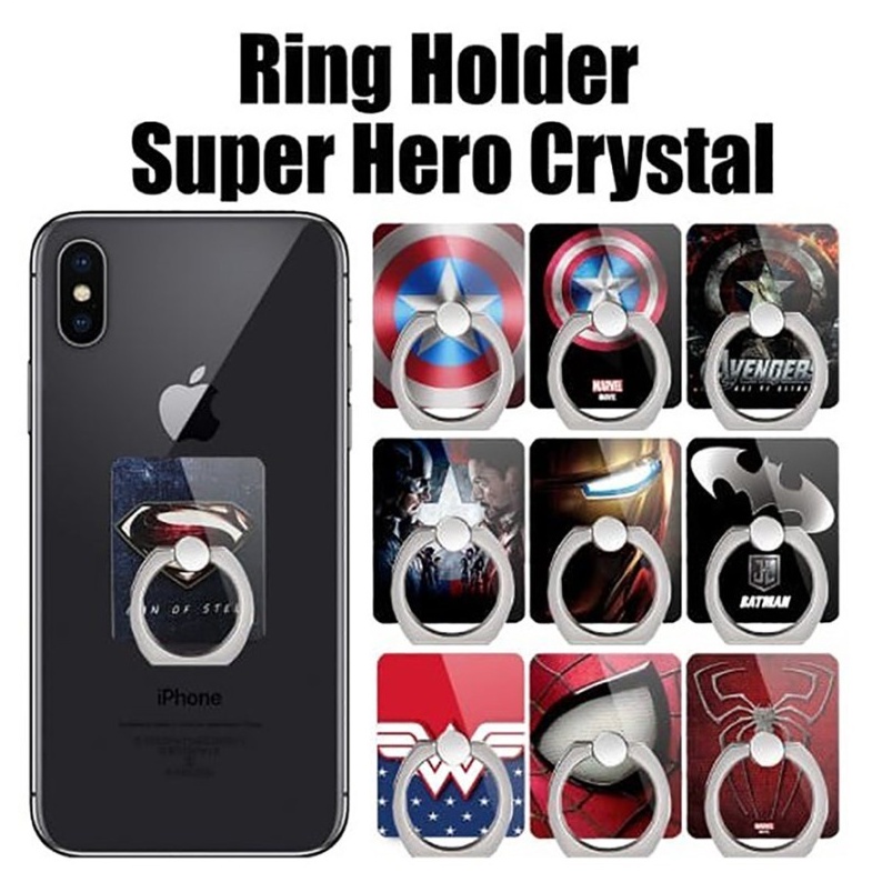 PEGANGAN HP RING HP RING HOLDER HANDPHONE SUPERHERO RING STAND KARAKTER