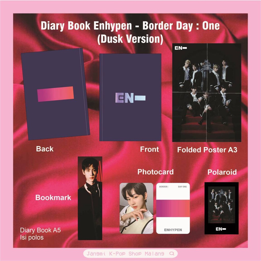 

Diary Book Enhypen - Border Day One (Given Taken) | Notebook Enhypen Border Day One | Notebook Enhypen Given Taken | Buku Diary Enhypen | Notebook K-POP | Fankit Enhypen | Fankit K-POP | Enhypen Engene | KPOP
