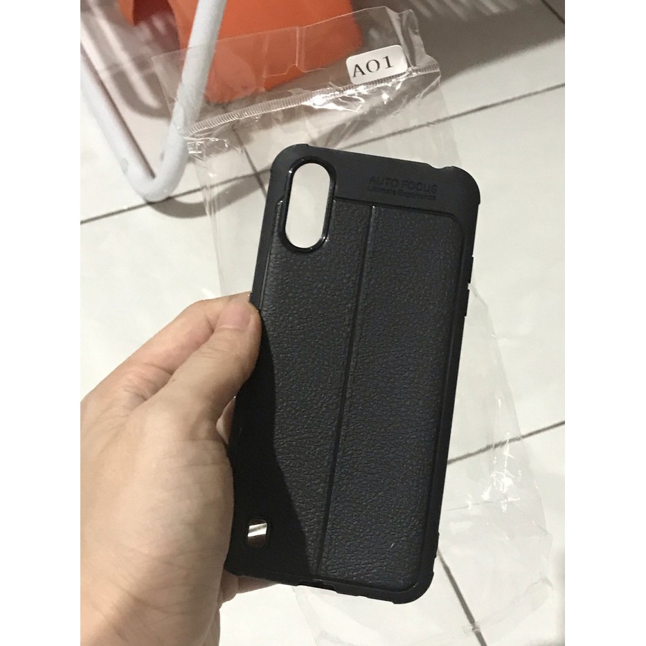 Samsung a01 case kulit jeruk auto fokus leather