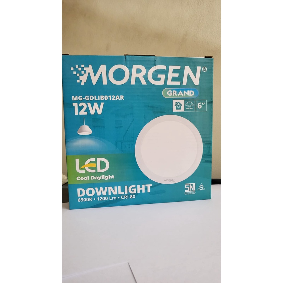 Lampu Downlight MORGEN MG-GDLIB012AR 6&quot; 12W 12Watt