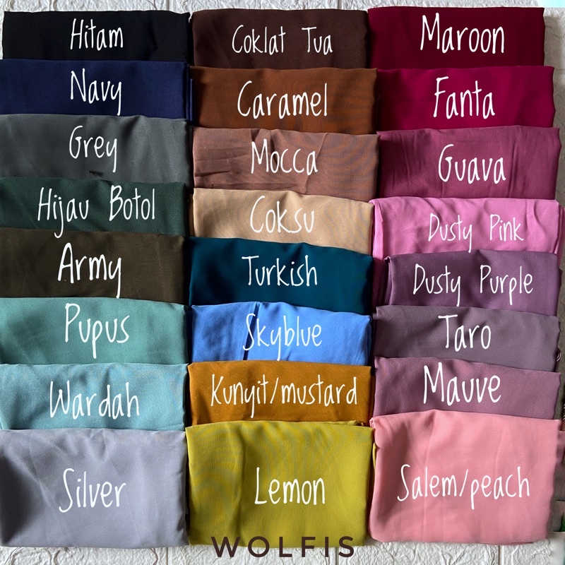 HIJAB KHIMAR PET ANTEM WOLFIS STANDAR (SP)