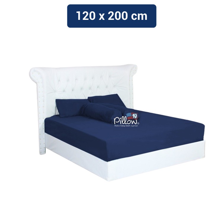 109 Pillow Sprei Polos SPS / Bedsheets Navy 120x200cm