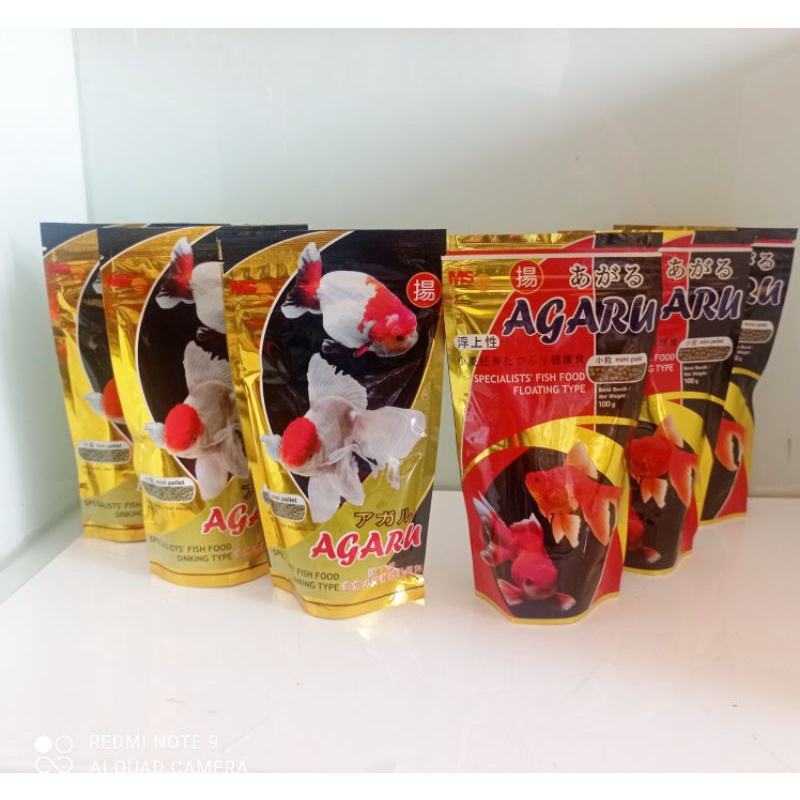 AGARU SINKING/FLOATING PELET KOKI PAKAN IKAN