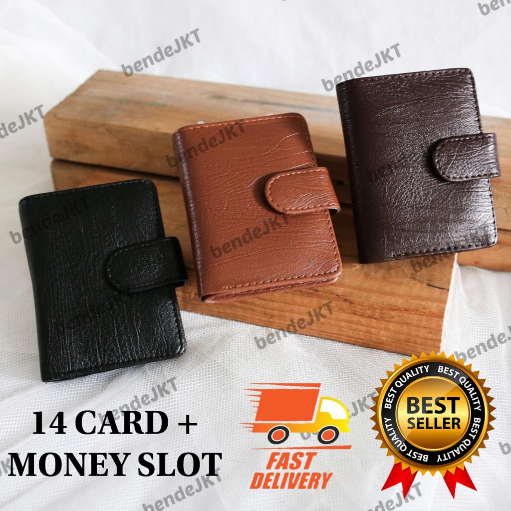 BENDE - DOMPET KARTU PRIA WOOD SERIES DAN UANG KERTAS PREMIUM TEMPAT KARTU