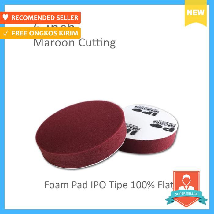 BUSA SPON POLES IPO MAROON MERAH CUTTING COMPOUNDING 6 INCH