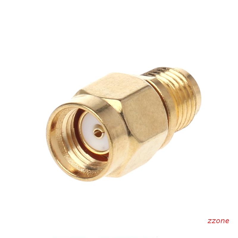 zzz RP-SMA Male Plug To SMA Female Jack Straight RF Adapter Coaxial Connector Converter