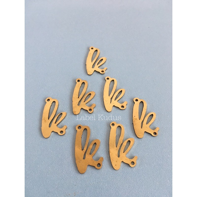 READY STOCK| Label Hijab Huruf/Label Hijab Logo/Label Cutting/Label hijab besi