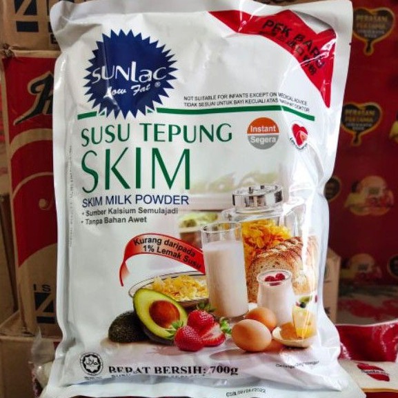 Sunlac Susu Tepung Skim 700gr Import Malaysia