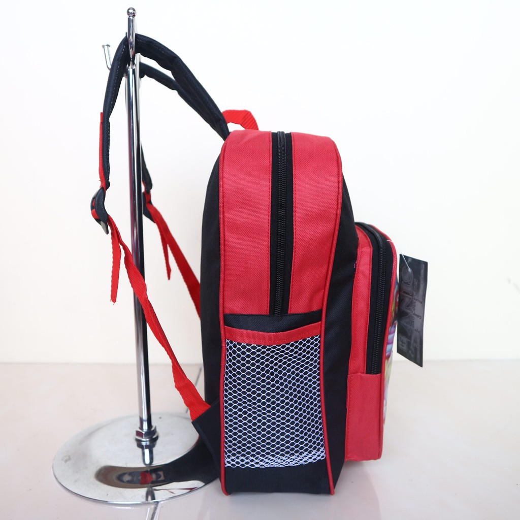 Tas Ransel Little Bus Mini Merah Tas Punggung Anak Sekolah PAUD Playgroup