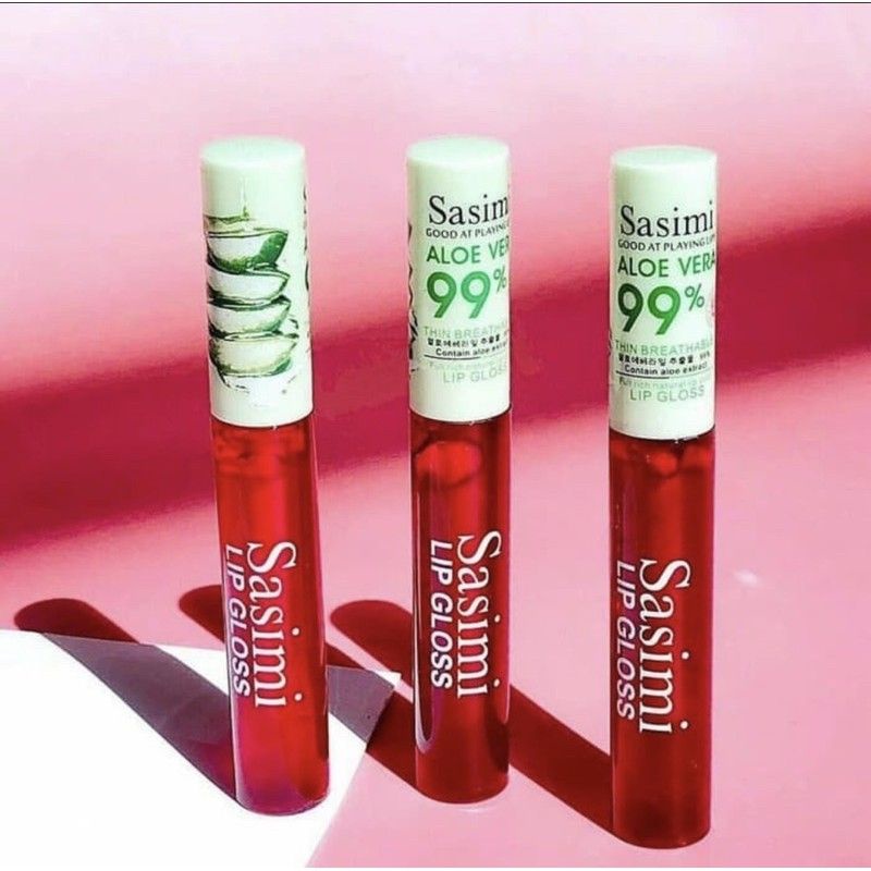 Liptint SASIMI Aloevera 99% // Lipgloss SASIMI Aloevera