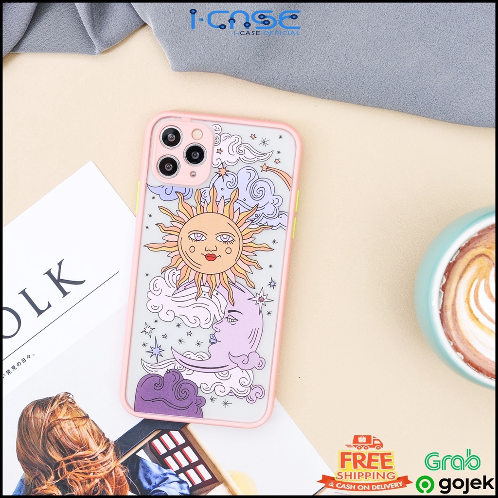 Sun moon fullcover campro softcase FOR IPHONE 6 7 8 X XS SE 11 12 Pro Max mini