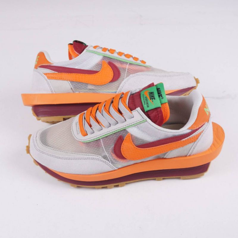 Nike Sacai Vaporwaffle X CLOT LD Waffle Orange