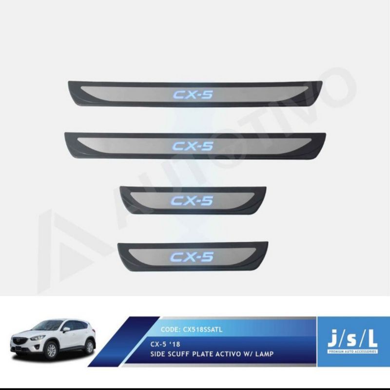 sillplate samping lampu Mazda CX5 model activo lamp jsl