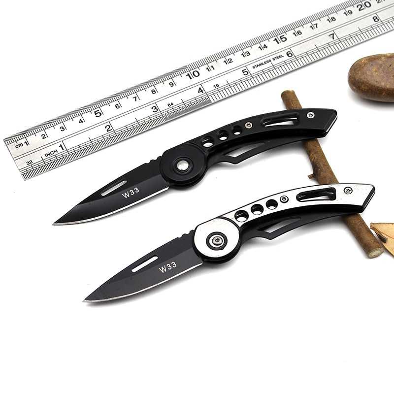 KNIFEZER Pisau Saku Lipat Mini Serbaguna Portable Knife Survival - W33
