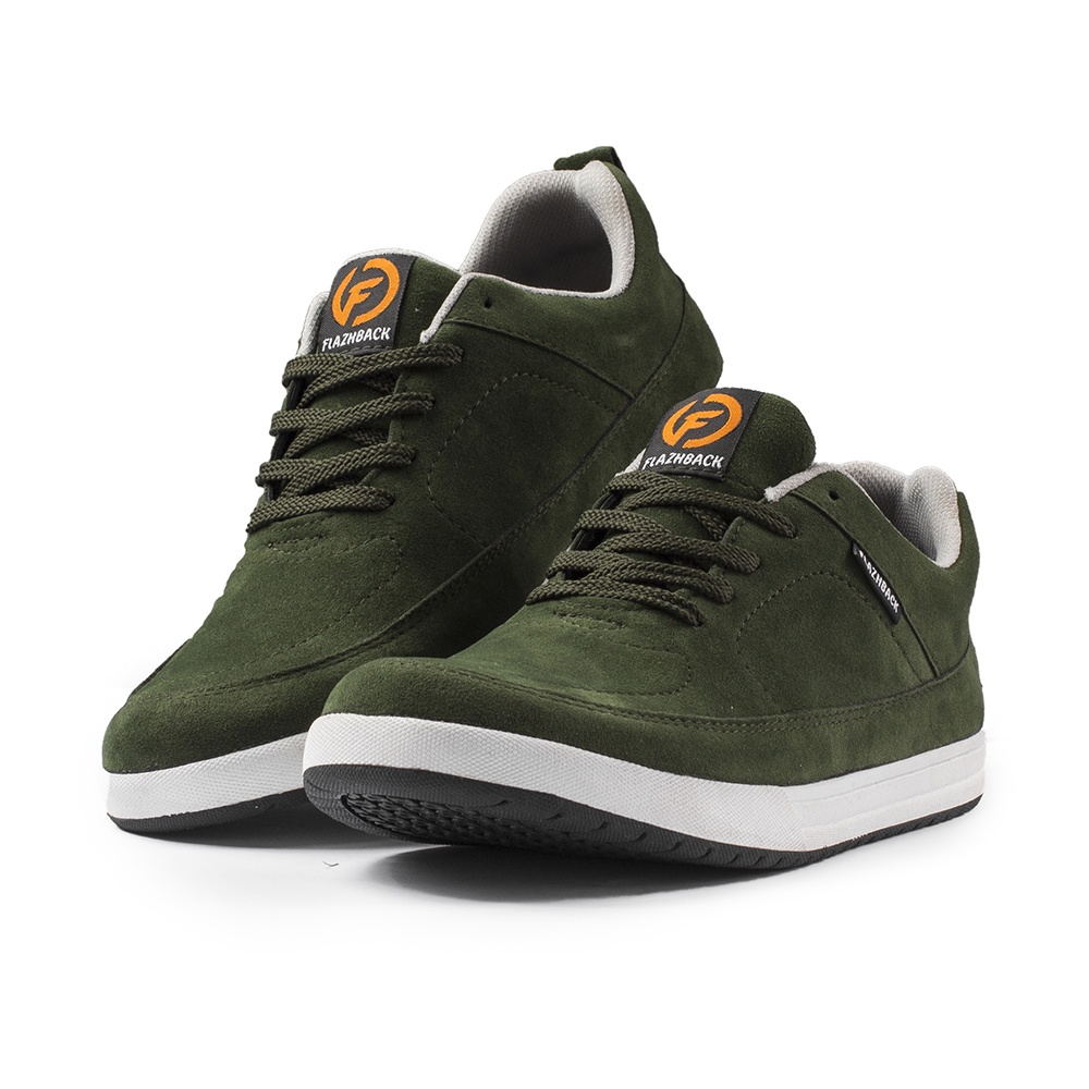 CHARLES BLACK |ManNeedMe x FLAZHBACK| Sepatu Sneakers Pria Casual Shoes ORIGINAL-Green