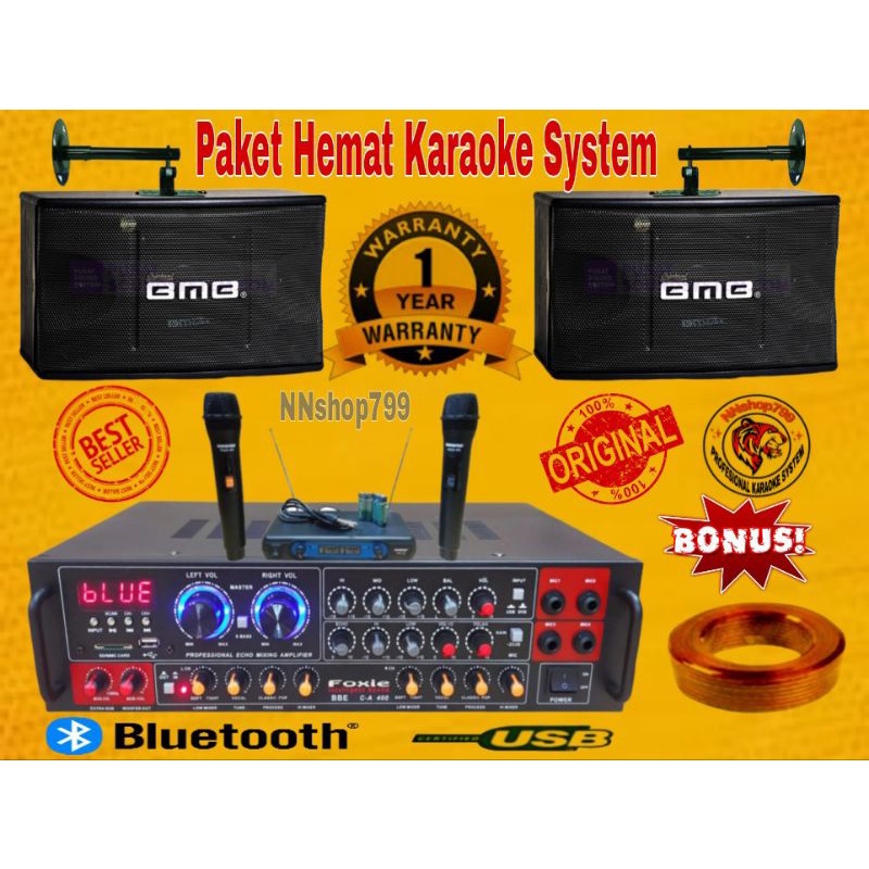 Paket Hemat Karaoke System BMB CS 450V/Karaoke Professional System BMB CS 450V (10inchi)