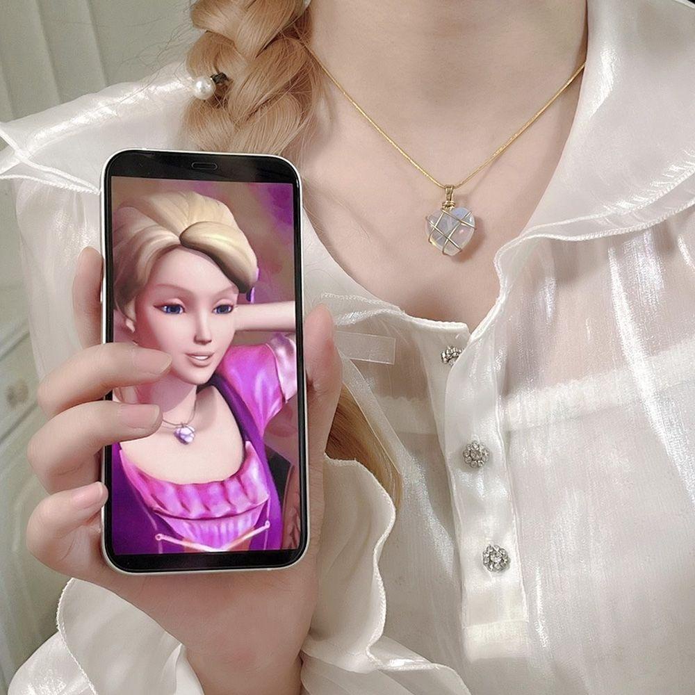 Kalung Hati Nanas Fashion Gadis Perhiasan Keluarga Pria Wanita Hari Valentine Love Necklace