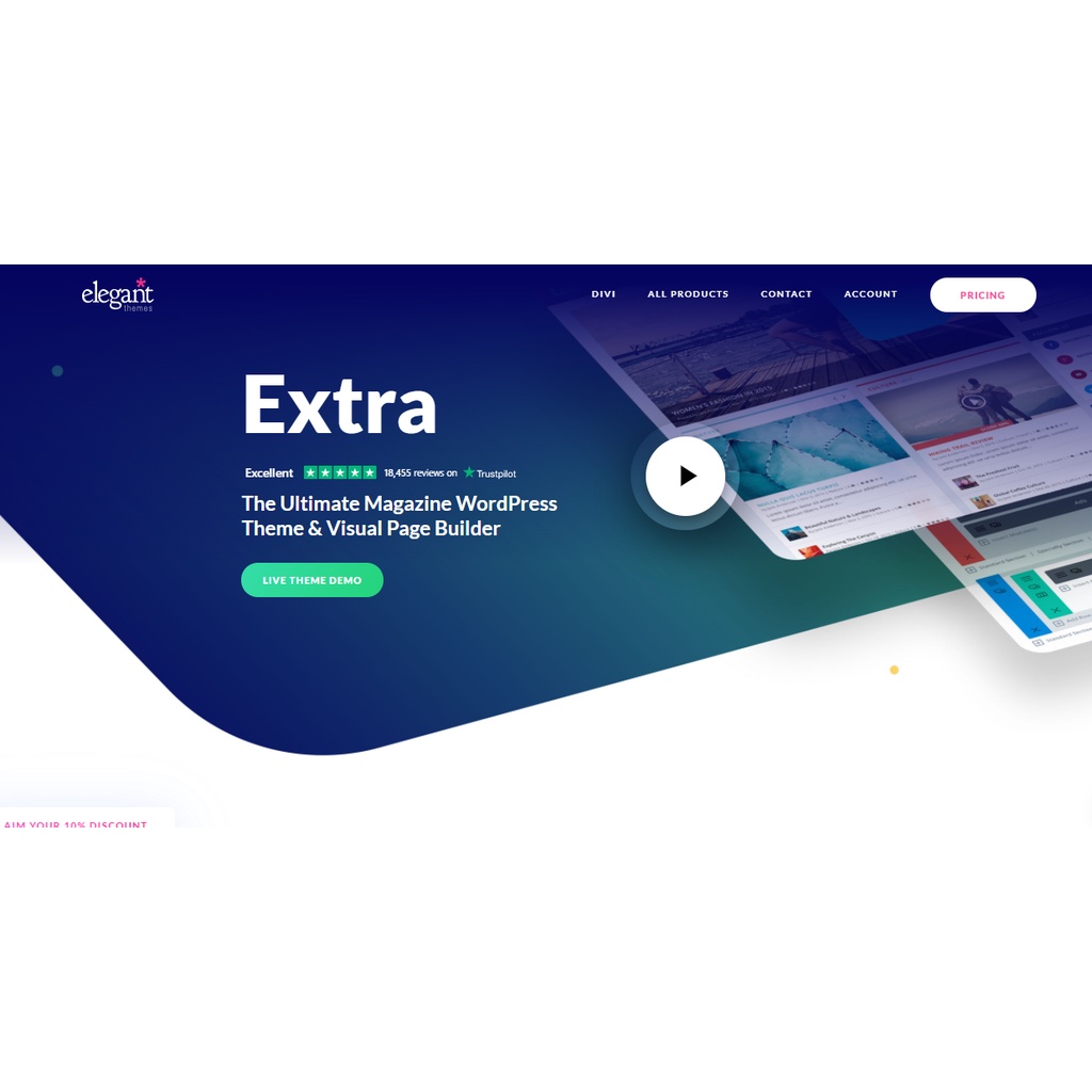 Divi Extra - Ultimate Magazine WordPress Theme & Visual Page Builder (Original Lisensi Lifetime)