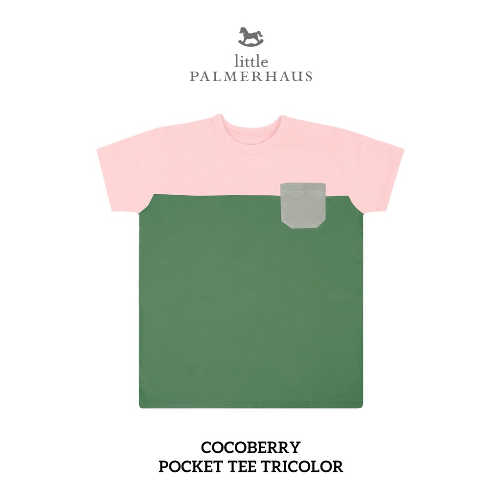 Little Palmerhaus - Pocket Tee Tricolor UNISEX 1-6 Tahun (Kaos Anak) Part I-COCOBERRY VERS A