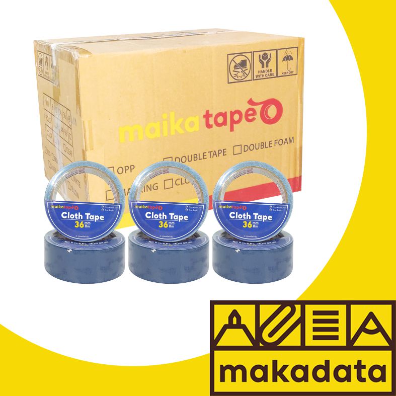 

LAKBAN LINEN / CLOTH TAPE BIRU MAIKATAPE 36MM (1BOX) MURAH