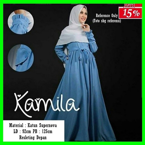 GAMIS SYARI ANNAJAH CAPUCCINO 900GR 110 140 ALLSIZE GAMIS SYARI BUSUI CADAR CREPE HQ POLOS MURAH I.