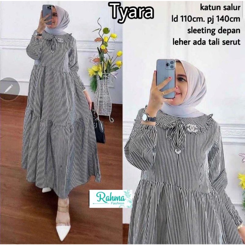 gamis model terbaru / tyara katun salur/ busui