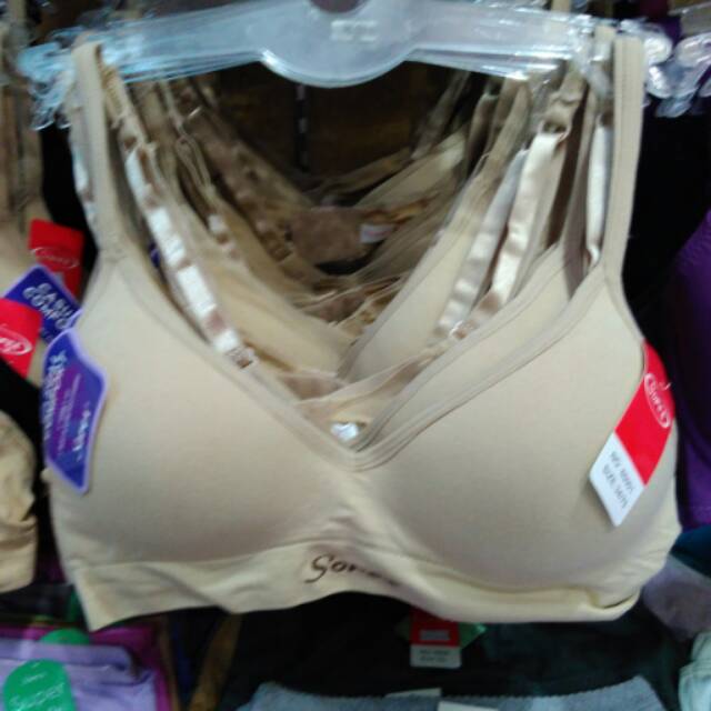 Bra sorex casual comfort kode 65001 tanpa kawat busa tipis