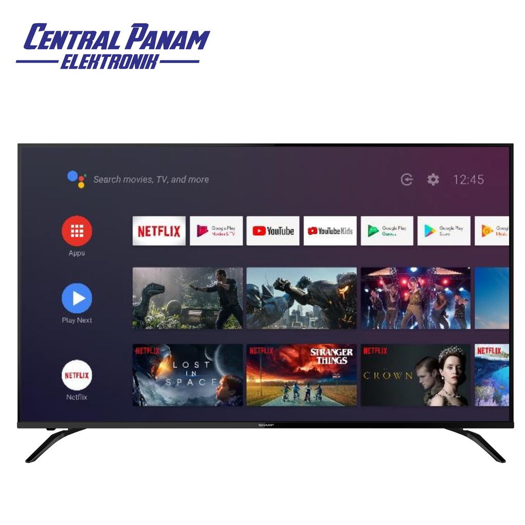 Jual SHARP Android TV 50 Inch 4TC50BK1I Central Panam Elektronik