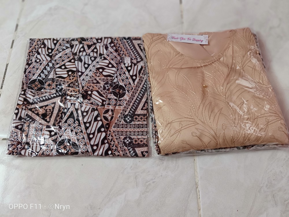 Shopashop Solo Batik Couple Hawwa Brocade Tille Mutiara Kombinasi
