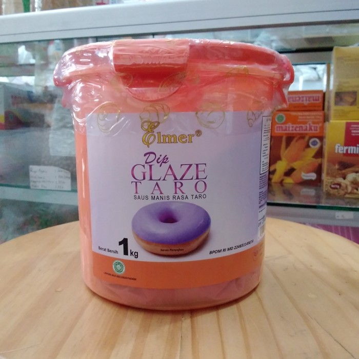 

Topping Donat Dip Glaze ELMER Taro berat bersih 1kg