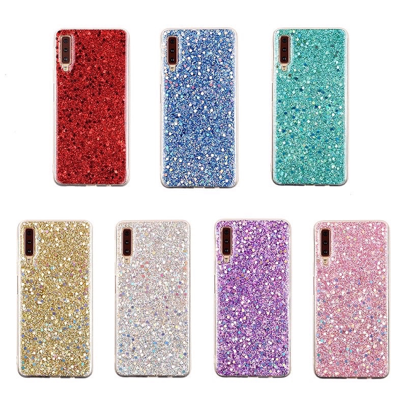 FULL GLITTER CASE ALL PHONE TYPES! Oppo A54 A74 A53 A31 Vivo X60 V21 V20 Y19 Y20 Samsung A32 A52 A72