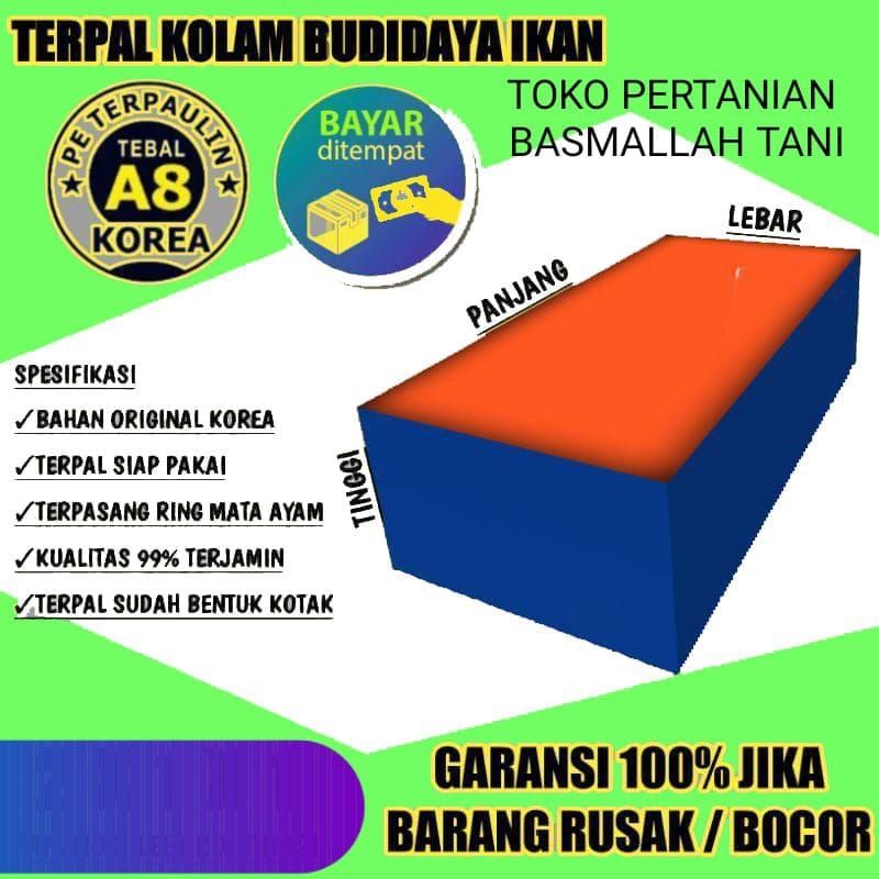 terpal kolam ukuran 3x2x50/3x1x1/3x1x75/2x1x1/ type ketebalan a8 dan a12 bisa bayar cod