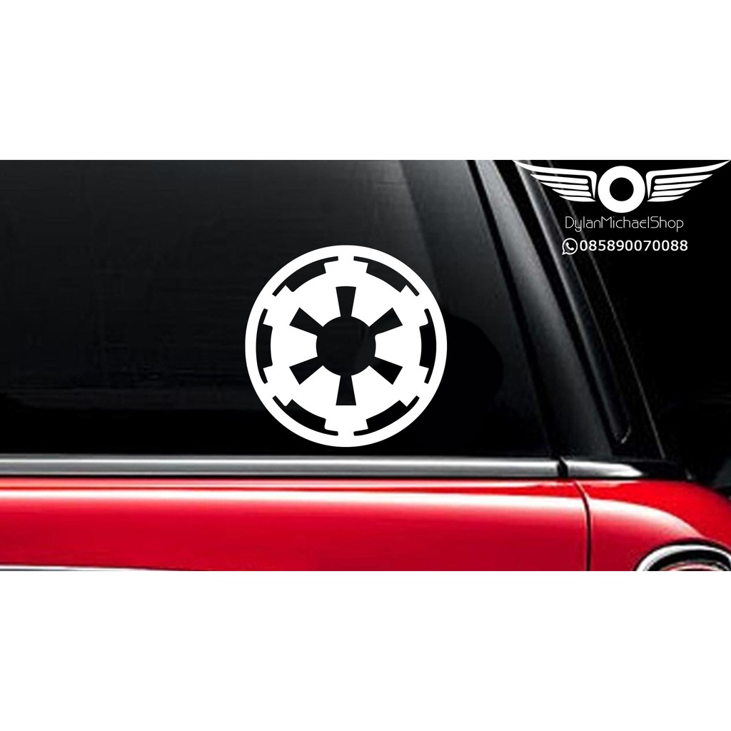 Stiker Mobil Star Wars Empire Circle logo Vinyl Decal Sticker