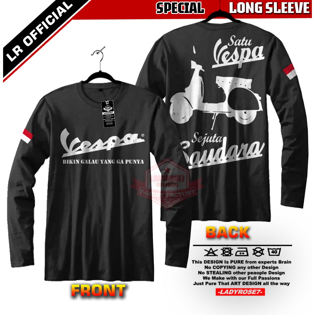 KAOS LENGAN PANJANG VESPA SAUDARA