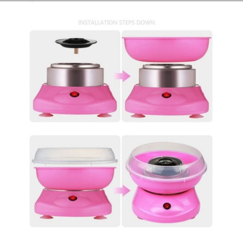 mesin gulali mini cotton candy machine mainan anak