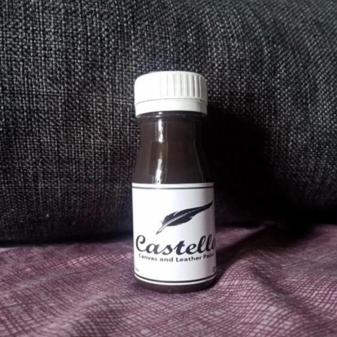 

Castello paint DEEP DARK BROWN cat tas sepatu kulit kanvas