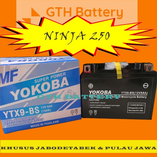 AKI MOTOR GTH YOKOBA YTX9-BS NINJA 250