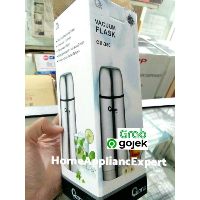 Oxone OX350 Termos Vacuum Flask Tempat Air Minum Panas Dingin Kaca Stainless Ori Baru Kecil Praktis