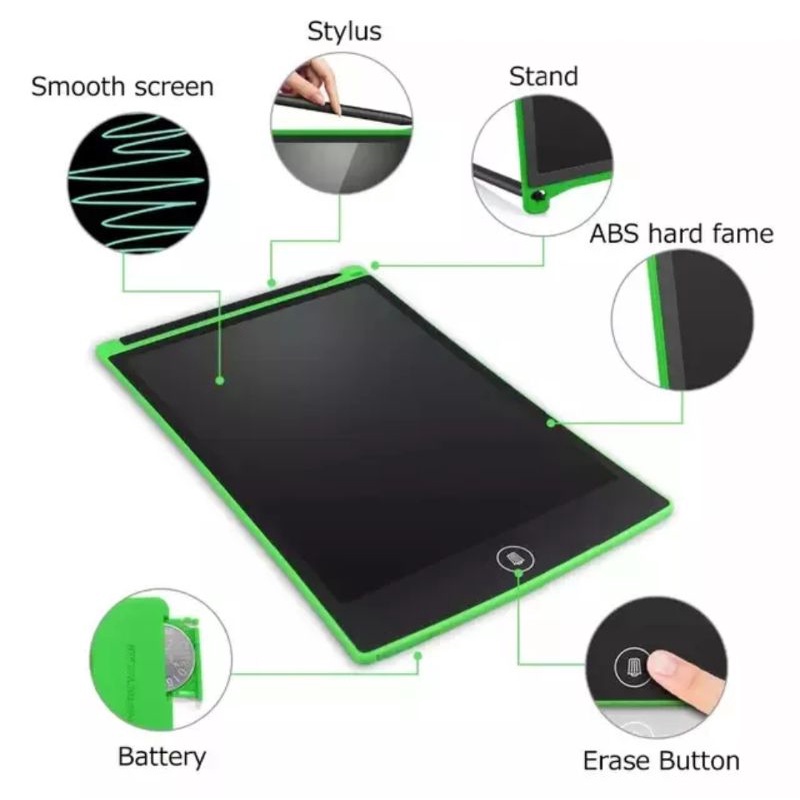 LCD WRITING TABLET 8,5 INCHI , iPad PAPAN TULIS LCD DRAWING PAD MAINAN