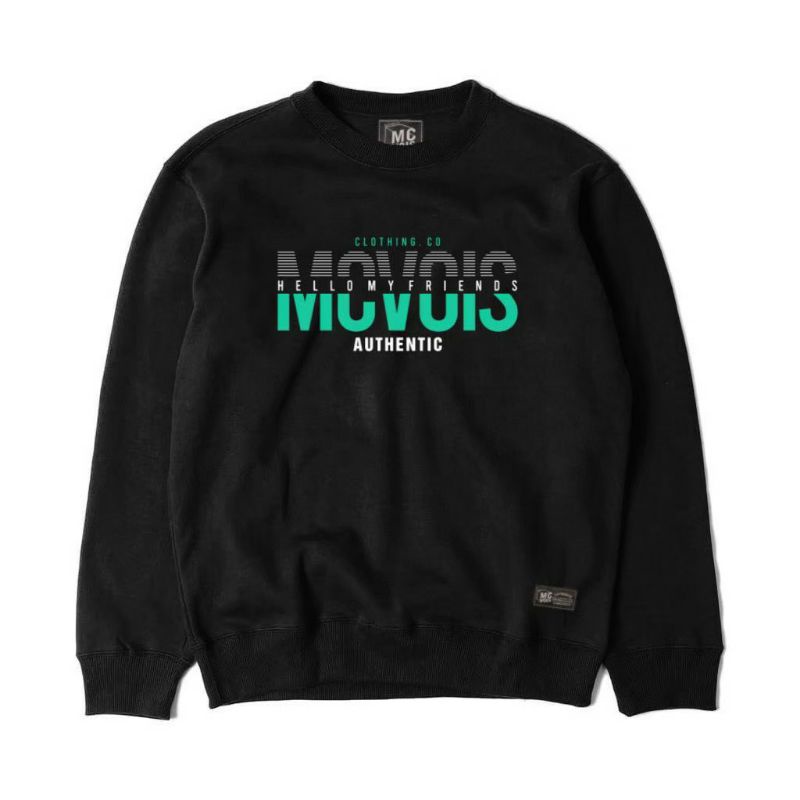 Crewneck Gambar Sablon Unisex Premium Distro Hitam Urban (BAYAR DI TEMPAT)