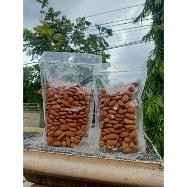 

almond kacang panggang siap makan 1/2kg loss