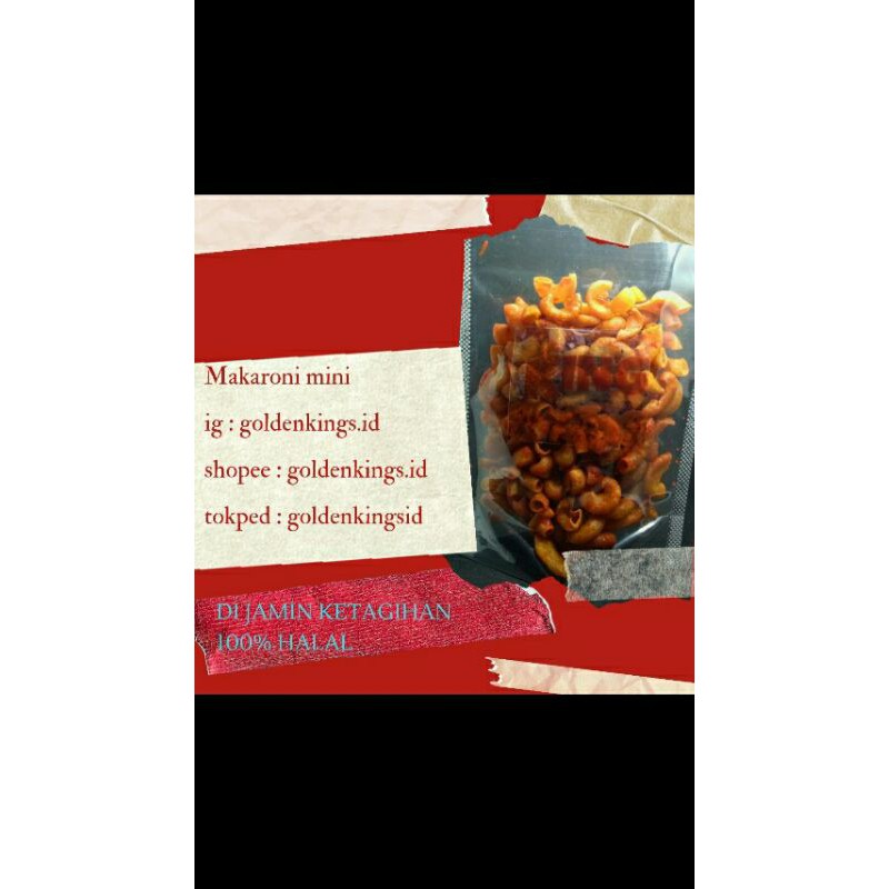 

CEMILAN MAKARONI BALADO 75gr SATUAN / GROSIR - GOLDENKINGS