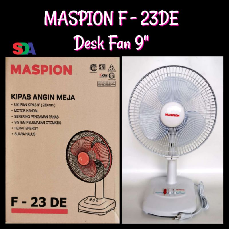 Maspion Kipas Angin Meja Desk Fan 9 inch F-23DE