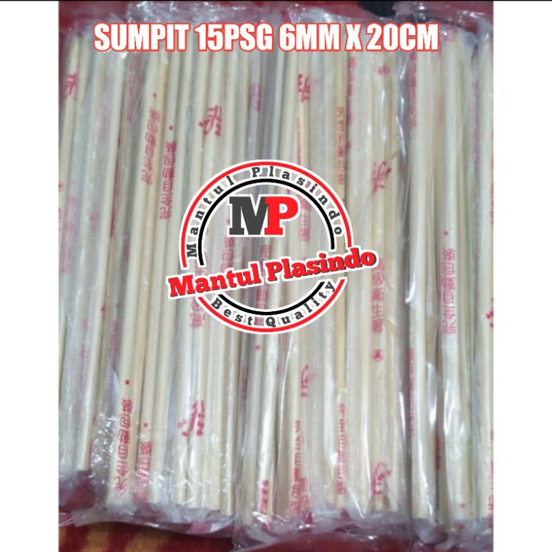 Sumpit Bambu 15Pasang / Sumpit Steril 15Pasang -