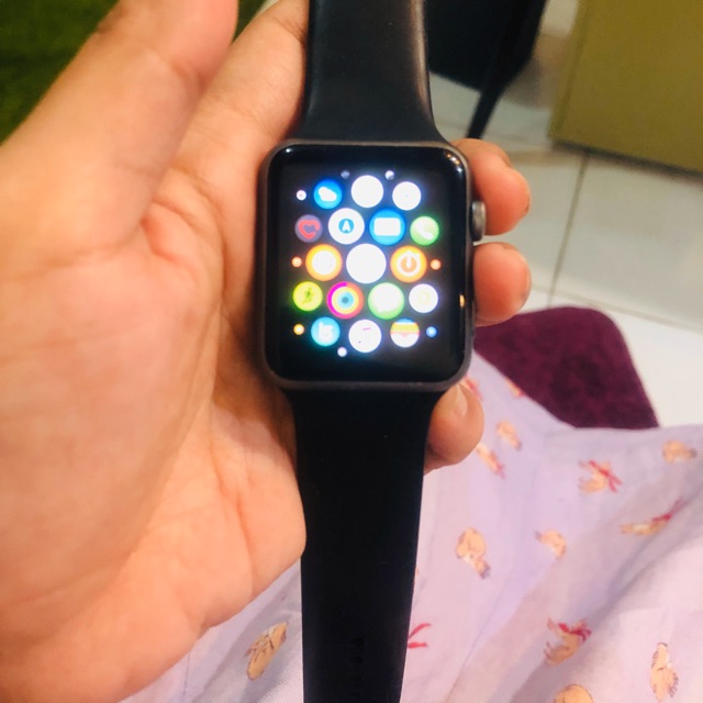 Iwatch Original series 2 38mm Hitam Space Gray