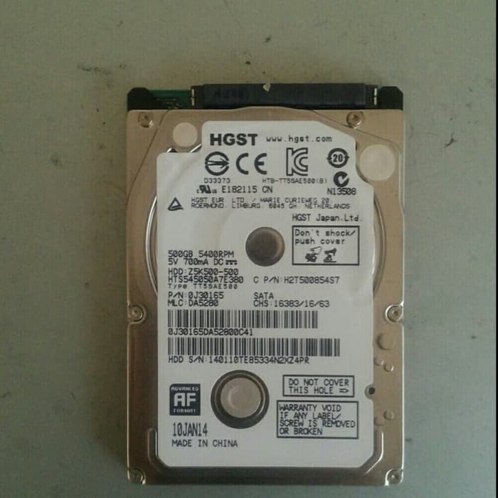 Hardisk Laptop 500GB HGST SLIM