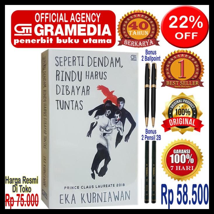 

TERBARUU!! Buku Seperti Dendam Rindu Harus Dibayar Tuntas - Eka Kurniawan - Ori SALE