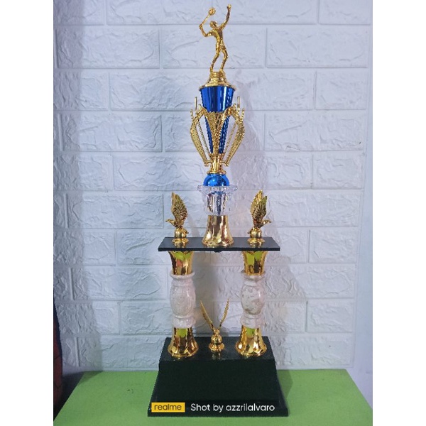 piala batu onix 10cm +FG badminton