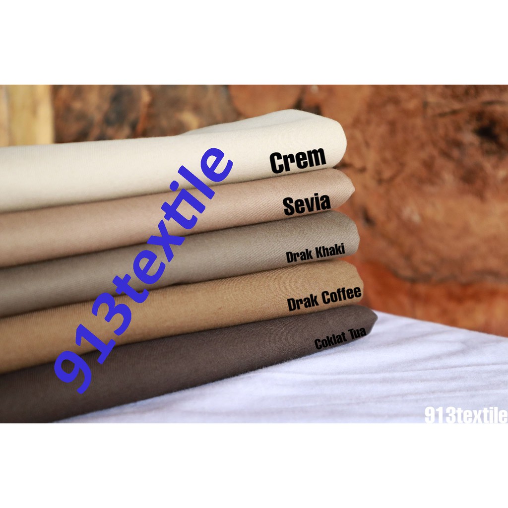 Bahan Kain Katun Twill Strech Chino Scoth  20/10  Tebal