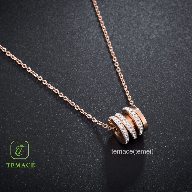 Kalung Titanium Gembok Bulat Liontin Silver Anti Karat Tidak Luntur Tahan Air Wanita Pria Cewek Cowo